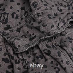 Billionaire Boys Club ICE CREAM Pant Leo Dark Gull Grey 411-7104 Leopard Print