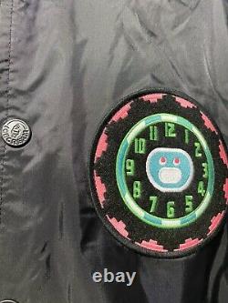 Billionaire Boys Club Ice Cream BBC Running Dog Black Varsity Coach Bomber Large