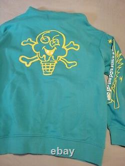 Billionaire Boys Club Ice Cream Cones Hoodie Teal Blue Yellow NWT 2XL