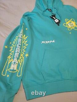 Billionaire Boys Club Ice Cream Cones Hoodie Teal Blue Yellow NWT 2XL