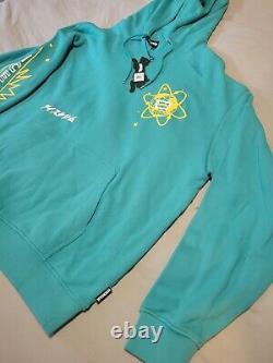 Billionaire Boys Club Ice Cream Cones Hoodie Teal Blue Yellow NWT 2XL