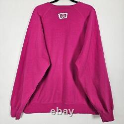 Billionaire Boys Club Ice Cream Mens 2XL Long Sleeve Pink Pullover Sweatshirt