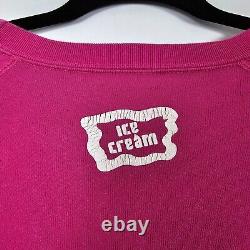 Billionaire Boys Club Ice Cream Mens 2XL Long Sleeve Pink Pullover Sweatshirt
