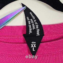 Billionaire Boys Club Ice Cream Mens 2XL Long Sleeve Pink Pullover Sweatshirt