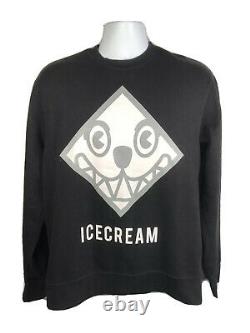 Billionaire Boys Club Ice Cream Mens Black Pullover Jumper With Face Size L