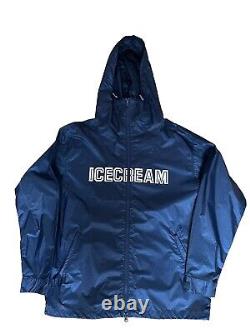 Billionaire Boys Club Ice Cream Navy Windbreaker Jacket Full Zip Men's Large