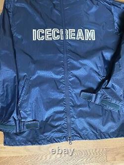 Billionaire Boys Club Ice Cream Navy Windbreaker Jacket Full Zip Men's Large