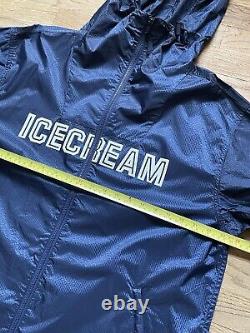 Billionaire Boys Club Ice Cream Navy Windbreaker Jacket Full Zip Men's Large