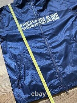 Billionaire Boys Club Ice Cream Navy Windbreaker Jacket Full Zip Men's Large