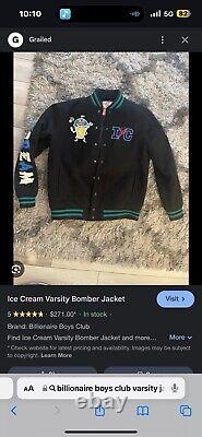 Billionaire Boys Club Ice Cream Varsity Bomber Jacket