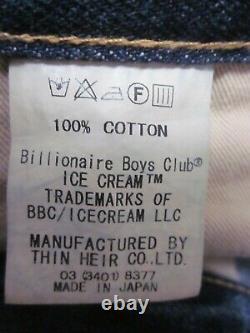 Billionaire Boys Club Jeans selvedge Denim BBC Ice Cream Diamond & Dollar size L