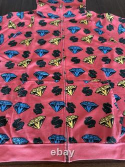 Billionaire Boys Club Size XL Diamond Dollars Hoodie Infrared 2006 Ice Cream NDS