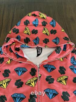 Billionaire Boys Club Size XL Diamond Dollars Hoodie Infrared 2006 Ice Cream NDS
