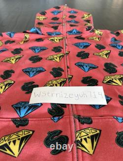 Billionaire Boys Club Size XL Diamond Dollars Hoodie Infrared 2006 Ice Cream NDS