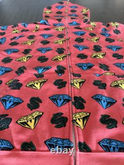 Billionaire Boys Club Size XL Diamond Dollars Hoodie Infrared 2006 Ice Cream NDS