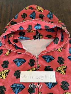 Billionaire Boys Club Size XL Diamond Dollars Hoodie Infrared 2006 Ice Cream NDS