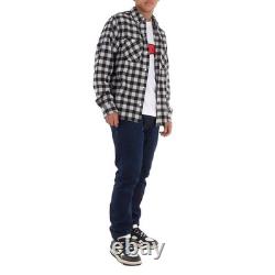 Billionaire Boys Ice-Cream Print Check Shirt, Size Large