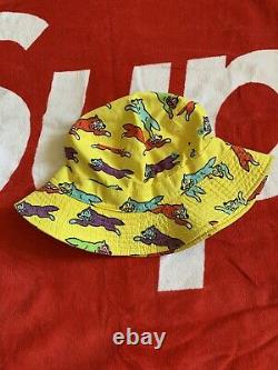 Billionaire boys Club bucket hat BBC Ice cream running dog yellow RARE Red Blue