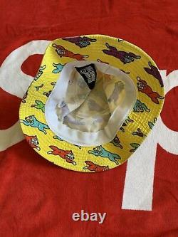 Billionaire boys Club bucket hat BBC Ice cream running dog yellow RARE Red Blue