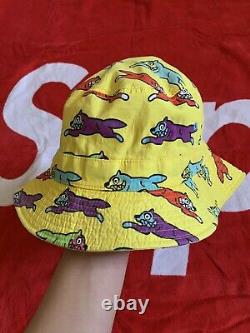 Billionaire boys Club bucket hat BBC Ice cream running dog yellow RARE Red Blue