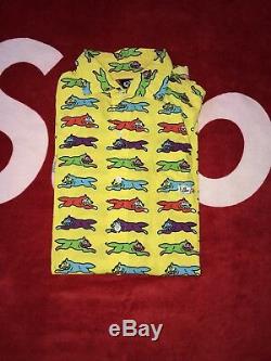 Billionaire boys club Bbc Button Up Shirt yellow red ice cream running dog green