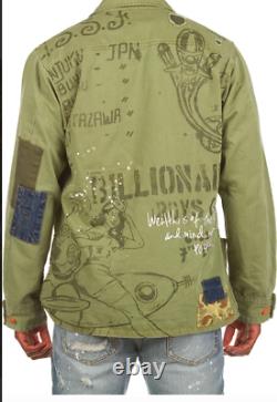 Billionaire boys club bbc fatigued jacket new L large camo olive ice cream