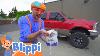 Blippi Washes A Truck Vehicles For Kids Educational Videos For Toddlers