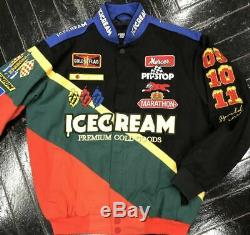 Brand New 2020 ICECREAM Waltrip Racing Jacket Black Green Red Ice Cream BBC