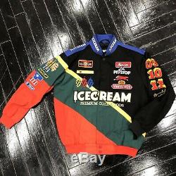 Brand New 2020 ICECREAM Waltrip Racing Jacket Black Green Red Ice Cream BBC