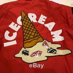 Brand New 2020 Ice Cream Adams Coaches Jacket Tomato Red 401-2400 BBC ICECREAM