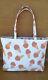 Brand New One Of A Kind Hand-Stencilled Brown Ice Cream Handmade Tote Bag