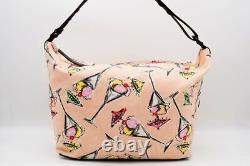 CHANEL Shoulder bag Parfait pattern Ice cream Coco mark Canvas Pink 1325h