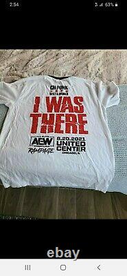 CM PUNK AEW First Dance Rampage I Was There Event Shirt Size L +icecream wrapper