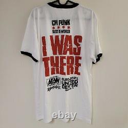 CM Punk AEW I Was There Ringer T-Shirt & BONUS! Ice Cream Wrapper included