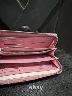 COACH Zip Around PINK Wallet Ice Cream Sundae Print Cherry Blossom NWT