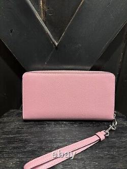 COACH Zip Around PINK Wallet Ice Cream Sundae Print Cherry Blossom NWT