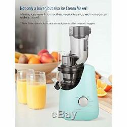 COMFEE&39 BPA Free Masticating Juicer Extractor Ice Cream Maker Function. Large