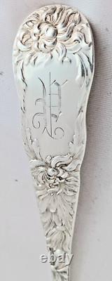 Chrysanthemum by Stieff Large Sterling Ice Cream Slice- 11 Mono'd P