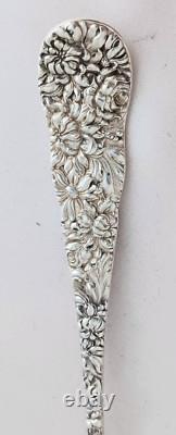 Chrysanthemum by Stieff Large Sterling Ice Cream Slice- 11 Mono'd P