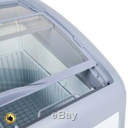 Commercial Ice Cream Freezer Display Chest Case Meat Food Reach In Large Cooler