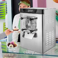 Commercial Ice Cream Machine 1400W 20/5.3 GPH Hard Serve Ice Cream Maker with LE