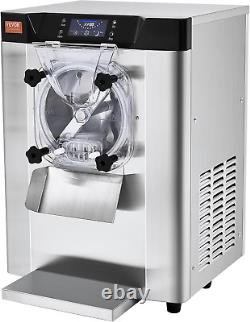 Commercial Ice Cream Machine 1400W 20/5.3 GPH Hard Serve Ice Cream Maker with LE