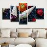 Cool Ice Cream and Flowers 5 Pieces Canvas Art HD Print Picture Home Wall Decor