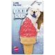 Cool Pup Ice Cream Cones Cooling Toy (4 Pack), Large, Pink