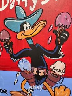 Corbellic Expressionism 16x20 Ice Cream Daffy Duck Fine Art Home Interior Design