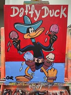 Corbellic Expressionism 16x20 Ice Cream Daffy Duck Fine Art Home Interior Design