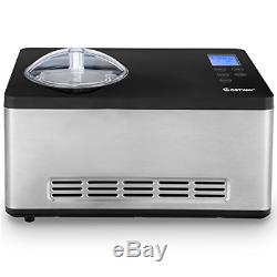 Costway Ice Cream Maker Automatic Stainless Steel Electric Countertop Large with