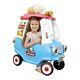 Cozy Ice Cream Truck, Coupe Ride On Car, Kid and Parent Large Multicolored