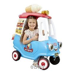 Cozy Ice Cream Truck, Coupe Ride On Car, Kid and Parent Large Multicolored