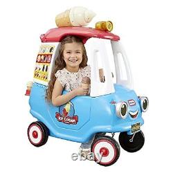 Cozy Ice Cream Truck, Coupe Ride On Car, Kid and Parent Large Multicolored